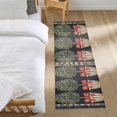 thumbnail image 3 of Yayeee Runner Rug for Bedroom 2'x6' Machine Washable Hallway Non Slip Mat, Beige Striped Trees, 3 of 8
