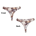 thumbnail image 3 of Balery Sea Shells Tangas de Algodón para Mujer con Estampado – Ropa Interior Sexy, Transpirable, G-string-X-Large, 3 of 6
