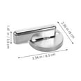thumbnail image 4 of HONMEET 2Set Stainless Steel Bathroom Door Lock with Occupied Vacant Indicator, 4 of 7