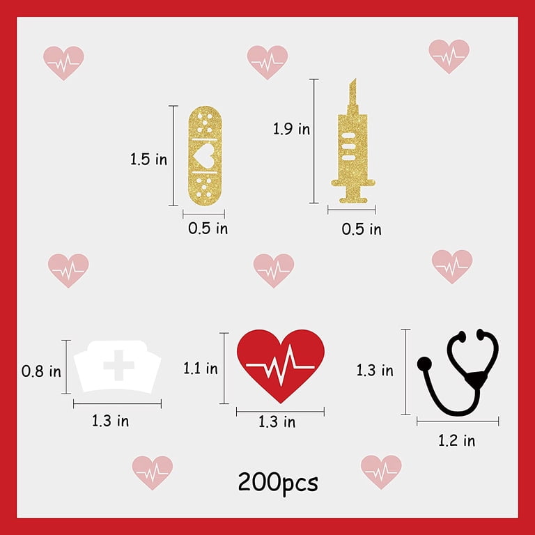 Sparkle And Bash Nurse Graduation Decorations Party Supplies
