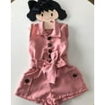 thumbnail image 3 of Combinaison pour Enfants Col Rabattu Combinaison Sans Manches pour les Filles Tout-Petits, 3 of 5