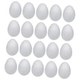thumbnail image 3 of Huevos de Pascua de espuma, versátiles, lisos, para pintar, para rellenar cestas, hechos a mano 20 piezas de 8 cm, 3 of 9