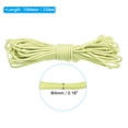 thumbnail image 2 of Uxcell 33FT Luminous Paracord 4mm Camping Paracord Rope Glow in The Dark 550lb Paracord Cord Light Yellow, 2 of 6