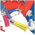 thumbnail image 4 of Naiovety 28 piezas bolsa Keychian creativo delicado llavero colgante borlas artesanía decoración DIY accesorio para bolsos llaves Artesanía Limon amarillo Naiovety HA059646-02B, 4 of 6