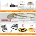 thumbnail image 1 of WiFi LED Strip Lights 10m/32.8ft, Smartphone Controlled LED Strip Kit RGB Waterproof IP65 150 LEDs 5050 LED Lights, Music Sync, Voice Control Compatibwith Echo, GoogAssistant, IFTTT, 1 of 7