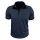 thumbnail image 2 of Ceisia Men's Casual Striped Half Button Round Neck Pullover with Pocket Daily Fashion Top Gift, 2 of 8