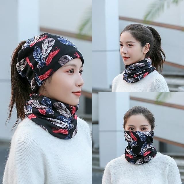 Boovnll Hand Towels, Super Absorbent & Soft Unisex Fashion Printing Versatile All-In- Multi-Purpose Hat Face Mask Bib, Hand Towels for Bathroom, Towels
