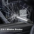 thumbnail image 2 of Portable Mini Car Window Breaker Escape Tool Glass Breaker Seatbelt Cutter 2-in-1 With Holder, 2 of 5