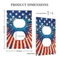 thumbnail image 3 of DouZhe 1-Gang Duplex Outlet Cover, Patriotic American Star Stripes Decorative Wall Plates, 3 of 7