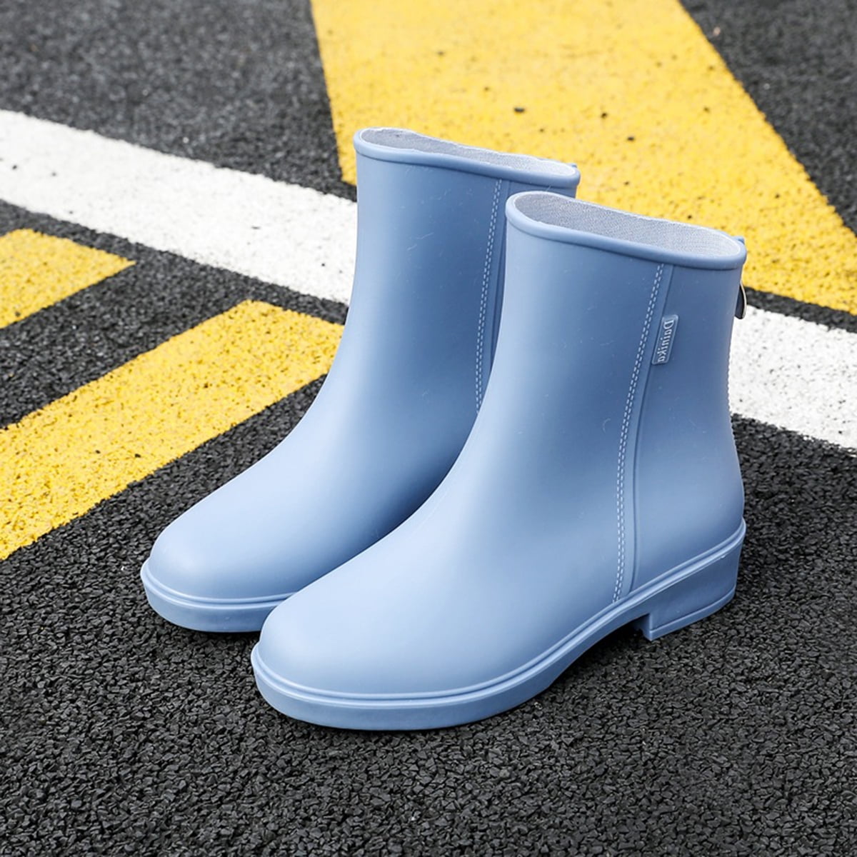 AUXDIQ Rain Shoes Women Mid-calf Boots Waterproof Rain Boots Outdoor Garden Shoes