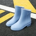 thumbnail image 4 of AUXDIQ Wellington Boots Women Mid-calf Wellies Waterproof Rain Boots Outdoor Garden Shoes, 4 of 6