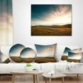 thumbnail image 3 of Designart Pathway over Mountains At Sunset - Landscape Printed Throw Pillow - 18x18, 3 of 4