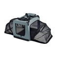 thumbnail image 2 of Pet Life ® 'Hounda Accordion' Metal Framed Soft-Folding Collapsible Dual-Sided Expandable Pet Dog Crate, 2 of 11