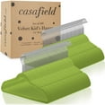 thumbnail image 4 of Casafield 100 Velvet Kid's Hangers for Children's Clothes, 14" - Lime Green, 4 of 7