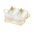 thumbnail image 4 of AMLESO Dried Fruit Plate Wedding Decor Candy Nuts Dish for Home Holiday Dining Room Clear M, 4 of 8
