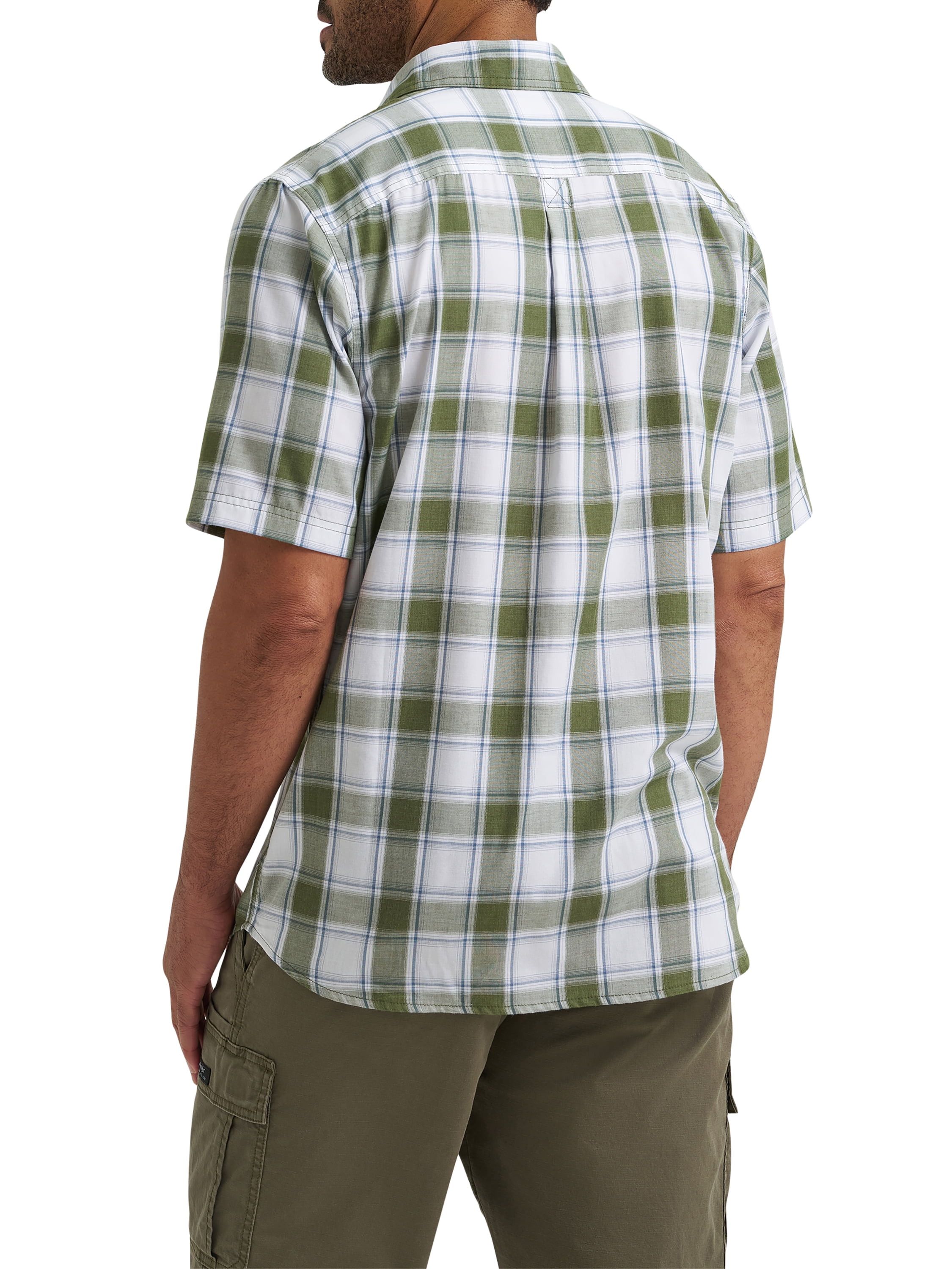 Wrangler® Men's Relaxed Stretch Poplin Shirt, Sizes S-5XL