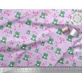 thumbnail image 2 of Soimoi Cotton Duck Fabric Floral & Frog Cartoon Print Sewing Fabric Yard 56 Inch Wide, 2 of 3