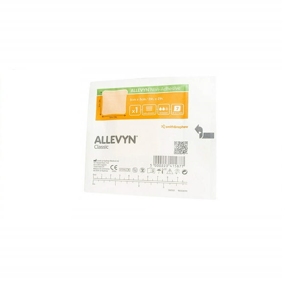 Allevyn Foam Dressing 2 X 2 Inch Square Non-Adhesive without Border Sterile, 66027643 - Case of 60