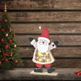 thumbnail image 3 of Decoración de mesa de Navidad de madera LED, adorno de escritorio, figurita de mesa de Navidad, luz de vacaciones, regalo de Festival, decoración Colco Escultura de mesa, 3 of 7