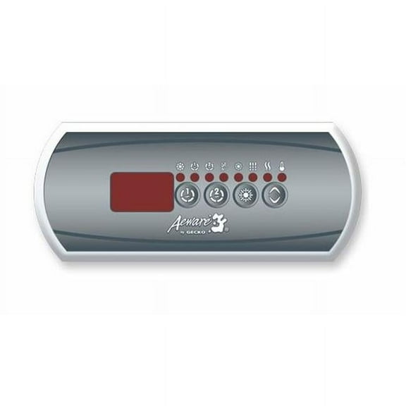 Gecko Alliance  10 ft. Cable IN K200-2OP 4-Button LED Spaside Control with Pump 1 & 2 Blower-Up-Down link Plug