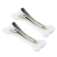 thumbnail image 1 of 2 Piezas Pinzas para el Cabello de Hueso de Perro Blanco Horquillas Pasador Punk Personalidad Mujeres Encantadora Banda para el Cabello Diseño de decoración Sombreros Pinzas para el Cabello Clips y Pa, 1 of 5
