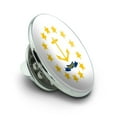 thumbnail image 2 of Rhode Island State Flag Metal 0.75" Lapel Hat Pin Tie Tack Pinback, 2 of 5