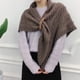 thumbnail image 5 of Minnieouse Mantón de viaje de invierno para mujer, chal para banquete, niñas, Color sólido, pañuelo informal para el cuello, capa de diseño Simple para Abrigos y chamarras Beige Minnieouse AP013111-02, 5 of 6