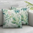 thumbnail image 3 of JEUXUS  Throw Pillow Covers  Watercolor Soft Sage Green Leaves Home Decor Pillowcases Square Cushion Covers for Sofa Bed Cuch, 3 of 5