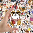thumbnail image 3 of Paquete de stickers WLJIAO de bulldog en vinil, 100 piezas para laptop, 3 of 6
