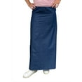thumbnail image 4 of Women's Basic Modest Ankle Length Long Lightweight Denim Straight Skirt, 4 of 5