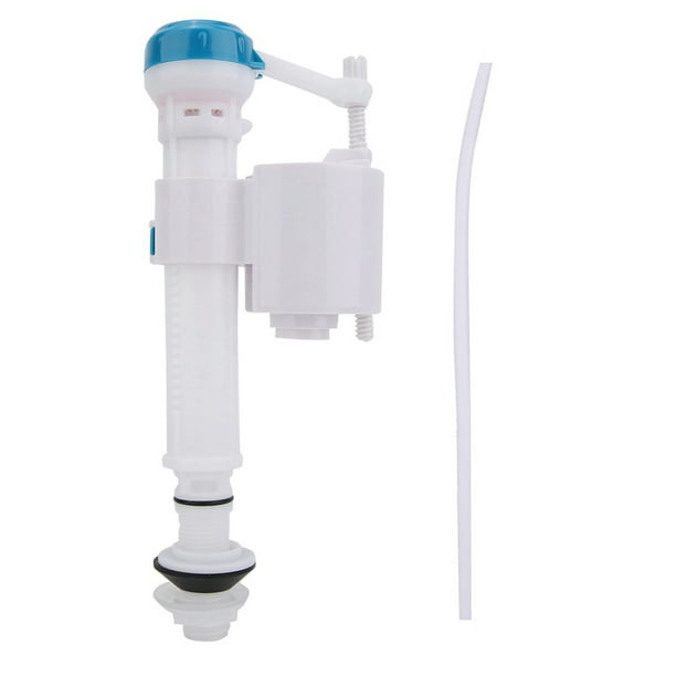 Válvula de llenado con botón pulsador para inodoro, cisterna de doble descarga, sifón para baño, azul, blanco, G1/2 (plástico)