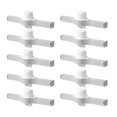 thumbnail image 1 of Shisuyan Food Pouch Clip White 10Pcs 5.3X2.1X1.4in, 1 of 8