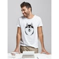 thumbnail image 2 of Happy Husky Sketch Tee Men's -Image by Shutterstock, 2 of 4