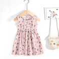 thumbnail image 1 of Bébé Filles Robe Sans Manches Mignon Imprimé Dessin Animé Enfants Princesse Robes Coton Enfants Robe Soleil Vêtements Fille Été Plage Vêtements, 1 of 1