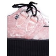 thumbnail image 4 of TUK A8821 Velvet Stitch Checker Ribbed Platform Flatform Lace Up Creeper Sneaker 11, 4 of 4
