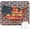 Colorful Pattern Art98, variant on 9.5x7.9 Inch Office/Gaming Mouse Pad, Rustic Wooden American Flag Patriotic America Text, Cute Anti-Slip Mat for Desk Decor