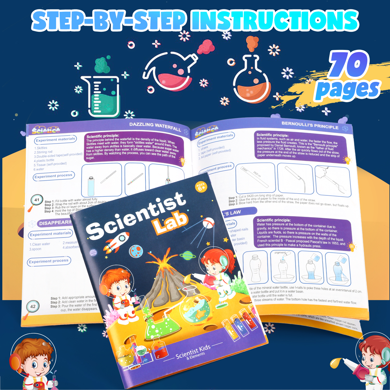 UQN Science Kit with 70 Experiments Ages 6-12 photo 5