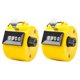 thumbnail image 1 of Eigraketly 2 pack/lote Tally con materiales manuales para un conteo claro y preciso Número de conteo Manual Medidores de medidas dimensionales Amarillo, 1 of 6
