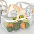 thumbnail image 3 of de almacenamiento de mano, organizador de alimentos de gran capacidad, de , contenedor de alimentos para Blanco SM SunniMix Cesta de almacenamiento para pícnic, 3 of 8