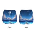 thumbnail image 5 of Haiem Starry Night Ocean View Women's 2 in 1 Running Shorts - Lightweight Athletic Workout Gym Yoga Breathable Sports Shorts Liner with Phone Pockets-X-Large, 5 of 9