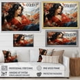 thumbnail image 4 of Designart "Ukiyoe Dreams Reverie of a Woman in Japon Art I" Japanese Floater Framed Wall Art Living Room, 4 of 7