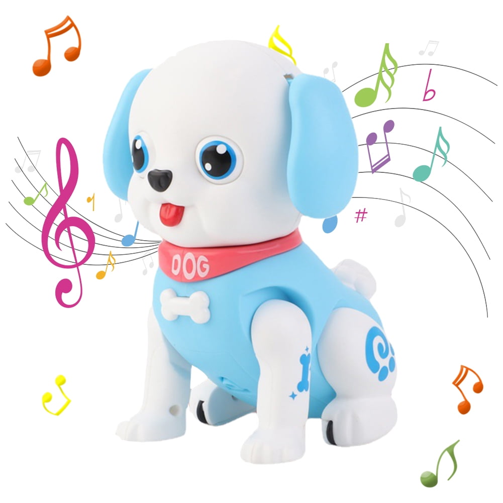 GEjnmdty Electronic Walking Dancing Robot Dog Toy with 4 Songs Music
