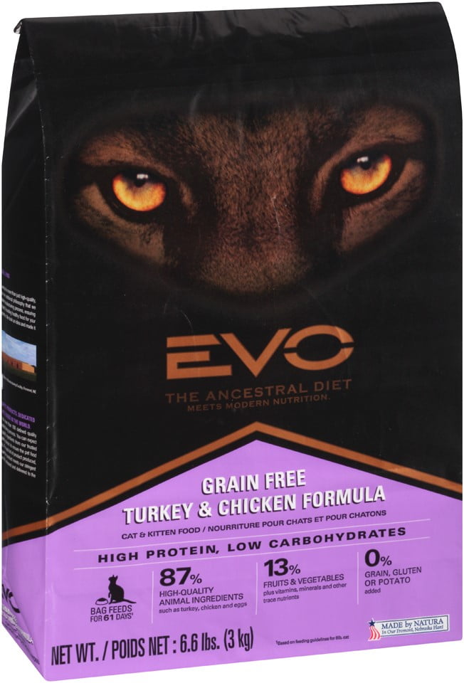 evo turkey and chicken cat food