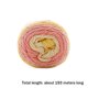 thumbnail image 3 of Segmento de hilo de algodón arcoíris de 115g teñido 5 hebras de hilo de algodón de leche DIY tejido a mano sofá cojín almohada hilo Tela de costura y artesanía Flor de durazno de diez millas Toystoory HA001410-03, 3 of 6