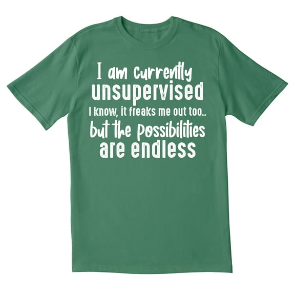 TotallyTorn I Am Currently Unsupervised Novelty Sarcastic Funny Men's T Shirts