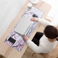 thumbnail image 3 of Unleash Precision Gaming: XL Pink Japanese Watercolor Cherry Blossom Mouse Pad, 31.5x11.8 Inches. Non-Slip Base, Stitched Edges. Add Aesthetic Appeal to Your Home Office or Gaming Space!, 3 of 7