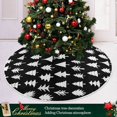 thumbnail image 6 of FMSHPON Tree Pattern Xmas Christmas Tree Skirt Stand Mat for Holiday Party Decoration Indoor Outdoor 36 inches, 6 of 6