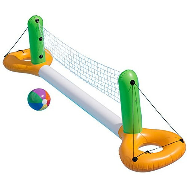 Sun Searcher Floating Inflatable Pool Volleyball Game Set for Swimming