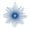 Blue, variant on Vickerman 6.5" Teal Snowflake Burst Glitter Christmas Ornament, 6 per Bag