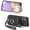 Black, variant on Asuwish Phone Case for Samsung Galaxy A17 5G/4G Wallet Cell Cover with Tempered Glass Screen Protector Slim Lanyard Wrist Strap RFID Ring Stand Credit Card Holder Slot A 17 17A Women Men Purple